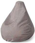 Pear babzsák háromszög absztrakció - gyerek, szürke