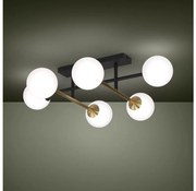 Eglo 390176 - Felületre szerelhető csillár  PAZ 6xE14/40W/230V arany/fekete