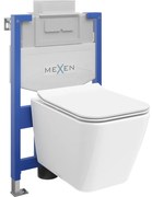 Mexen Fenix XS-U, rejtett modul és felfüggesztett WC Cube lassan eső üléssel, fehér, 68530924000