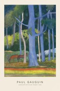 Reprodukció Landscape with Blue Trunks (Special Edition) - Paul Gauguin