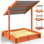 Deuba Homokozó Max előtetővel - 140x140 cm