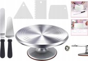 Forgó Tányér Sütemény Forgótányér Tortához Spatula Szett
