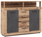 Komód RUNA világosbarna/antracit