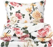 Matex Rózsák és liliomok szatén ágyneműhuzat, 140 x 200 cm, 70 x 90 cm