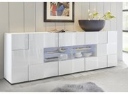 DAMA Fehér Komód 2 ajtós 4 fiókos