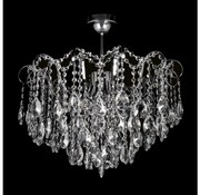 Kristály csillár rúdon 6xE27/60W/230V