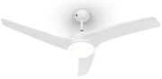 Klarstein Figo, fehér, mennyezeti ventilátor, 52", 55 W, mennyezeti lámpa, 2 x 42 W, távirányító