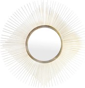 Design kerek fali tükör dús arany napsugarakkal keretezve 70x70x2cm
