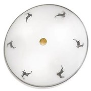 Kolarz 731.U13.4.133- Mennyezeti lámpa NONNA 3xE27/60W/230V átm. 42 cm szürke/réz