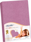 Kamilla frottír lepedő, sötétlila, 140 x 200 cm