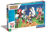 Sonic a sündisznó Amy Rose 104 db-os puzzle Clementoni
