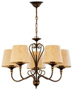 Jupiter 1751 - Csillár láncon SOFIA 5xE27/60W/230V