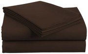 Pamut lepedő LUX sötétbarna 140x240 cm