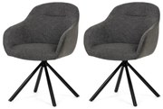 Étkezőszék-készlet visszahúzható mechanizmussalDCH-Y1143 GREY2, 2 db