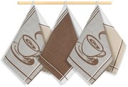 Bellatex Konyhai törölköző Espresso, 50 x 70 cm, 3db-os szett