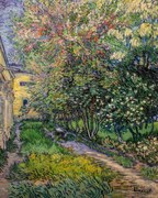 Reprodukció The garden at the asylum at Saint-Rémy (1889), Vincent van Gogh