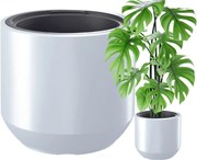 Virágtartó kaspó Közepes 30cm Fehér Teraszra Fagyálló Utántöltő 300mm 18 L