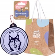 Ajándék Kutyáknak Kutyabarátoknak azonosító tál Husky Kutya