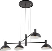 Csillár zsinóron ARTIS 4xE14/40W/230V fekete