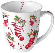 Karácsonyi porcelán bögre 400 ml Karácsonyi Zoknik