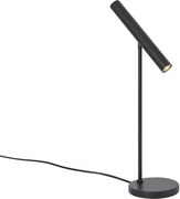 Modern fekete asztali lámpa LED-del és érintődimmerrel - Neva