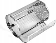 Rozsdamentes acél grillkosár sütőhöz, nyárshoz, grillhez 23 cm