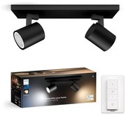 Philips - LED Dimmelhető spotlámpa Hue RUNNER 2xGU10/4,2W/230V + távirányító fekete