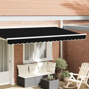 Napernyő Valance az 4 m-es kerethez Fekete 3.8x0.2 m