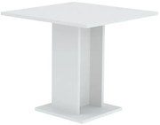 Modern Étkező/Bisztro Asztal Fehér Színben. SORRENTO 80x80 cm.