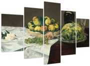 Kép - Edouard Manet, Still Life with Melon and Peaches, reprodukciók (150x105 cm)