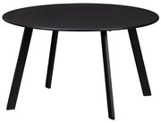 Fer fekete kerti tárolóasztal, ø 70 cm - WOOOD