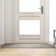 Ajtószőnyeg Szürke és fekete 60 x 180 cm Polipropilén és vinil