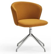 Mustársárga kárpitozott étkezőfotel szett 2 db-os Add – Teulat