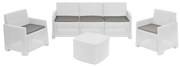 Mario 5 személyes kerti bútorszett Fehér X