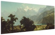 Kép - Albert Bierstadt, Lake Lucerne, reprodukciók (120x50 cm)