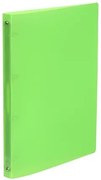 Gyűrűs könyv, 4 gyűrű, 25 mm, A4, PP, VIQUEL Propyglass, zöld (IV020973)