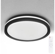 Brilagi - Dimmelhető LED lámpatest NAOMI LED/48W/230V 3000-6500K átm. 39 cm fekete + távirányító