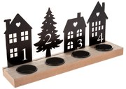 Fém adventi gyertyatartó, 30 cm