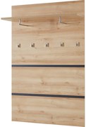 Natúr színű fogas panel bükkfa dekorral Lissabon – Germania
