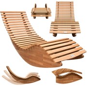 Casaria® Ergonómikus nyugágy - akácfa