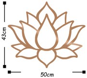 Fém fali dekoráció, Lotus Flower 1 - Copper