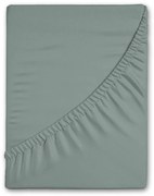 Zöld gumis flanel lepedő 180x200 cm – Good Morning