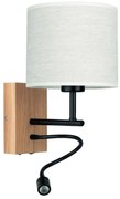 Spot-Light Spot-Light 57291974 - BOHO flexibilis lámpa 1xE27/25W + LED/1W/230V tölgy SP1031