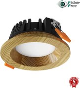APLED - LED Lámpa RONDO WOODLINE LED/3W/230V 4000K átm. 9 cm fenyő tömör fa