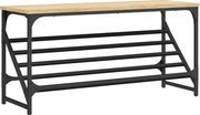 vidaXL sonoma tölgy színű szerelt fa cipőtartó 90x30x45 cm