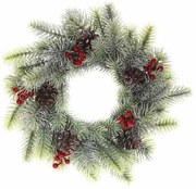 Cones karácsonyi koszorú, átmérő 34 cm