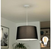 Brilagi - CERIA LED kábeles függőlámpa 1xE27/40W/230V Ø 45 cm fekete