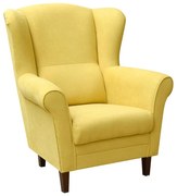 GALA füles fotel, sárga