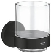 Pohártartó GROHE Essentials pohárral együttfekete matt 1022562430