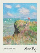 Reprodukció Cliff Walk at Pourville (1882), Claude Monet